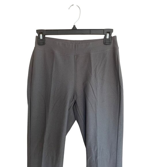 Eileen Fisher Womens Pants Size Small Gray Stretch Crepe Elastic Waist Knit - Picture 3 of 6